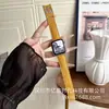 Correa de reloj de cuero genuino texturizado con cierre magnético estilo japonés adecuada para Apple 9, 10, S11, Xiaomi, Huawei GT6, Fit5