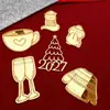 Decorações de Cupcake de Natal Estilo Transfronteiriço 2027 Decorações de Cupcake de Natal Suprimentos para Festa