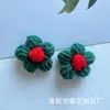 Flores de Crochê Artesanais para Venda no Atacado, Flores de Lã Crochê Feitas à Mão, Para Presilhas de Cabelo DIY, Roupas, Bolsas, Sapatos, Meias, Acessórios, Materiais, Flores