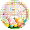 Mm230 Cuadros Primavera Pascua Conejo Fiesta Festivo Vajilla 8 Personas Set de 4 Piezas Plato de Papel Servilleta de Papel Vaso de Papel