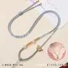 Corda com Pingente de Borboleta Ajustável Estilo Chinês Pingente de Ágata Corda para Pendurar Colar de Borboleta de Jade e Ouro Corda para Pendurar no Pescoço