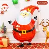 Nuevos Globos de Papel de Aluminio de Navidad Árbol de Navidad Grande Papá Noel Decoración Festiva Sala de Estar Decoraciones de Globos para Nochebuena