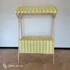 Estante de Exhibición para Puesto de Mercado al Aire Libre Caja Soporte de Venta Plegable de Madera Promocional Puesto Móvil para Mercado Nocturno Carrito Móvil