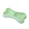 Tazón para Perro Tazón Doble Integrado Plástico Color Caramelo Agua para Beber Alimentación Tazón para Gato Anti-Vuelco Lavable Universal para Mascotas Perro y Gato # #