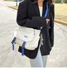 Bolso de hombro moderno y cool estilo coreano de primavera 2022, estilo ropa de trabajo, de nailon simple, gran capacidad, bolso cruzado de moda para pareja