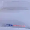 Douramento impressão UV logo cartão de mesa expositor curvo estante de acrílico de alta permeabilidade dobrado a quente cartão com código QR tipo L