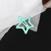 Estilo coreano clip BB de estrella de cinco puntas para colorear DIY accesorios para el cabello pasador lateral para niños accesorios para el cabello