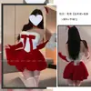 Lencería Sexy Navideña de Terciopelo Sexy Chica Conejito Juego de Rol Puro Deseo Tentación Uniforme Conjunto de Atuendo de Año Nuevo
