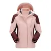 Jaqueta de Montanhismo 3 em 1 Resistente ao Vento, Impermeável e Quente para Homens e Mulheres com Capuz Outono Inverno Roupa Externa com Fleece Adicionado