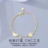 Pulseira de prata de lei S925 estilo coreano, artesanato CNC, estrela e lua em favo de mel para mulheres, personalizada para estudantes, criativa, toque de alta qualidade, atacado