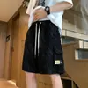 Estilo Hong Kong Verano Nueva Ropa de Trabajo Pantalones Cortos Multibolsillo Hombre Sueltos Talla Grande Pantalones de Playa Pantalones Casuales para Hombre Modernos
