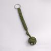 Chaveiro Bola de Autodefesa Paracord para Exterior Bola de Aço Bola Chave Bola Punho de Macaco Trançado Leque Estilo Colorido