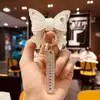 Hebilla de diamante con lazo decoración colgante de placa de matrícula llavero cuerda para llaves llavero colgante para llaves bolsa para llaves placa de matrícula