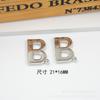 Hebilla Decorativa de Metal con Letra AB Hebilla Cosida a Mano Ropa Sombreros Zapatos Hebilla Decorativa
