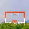 Instalación de Marco Creativo para Exteriores Comercial, Marco de Fotos, Exhibición de Paisajes, Accesorios Fotográficos Personalizados para Redes Sociales