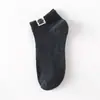 Calcetines Desnudos con Etiqueta de Tela con Etiqueta Calcetines de Barco Retro para Hombre Calcetines Nuevos de Algodón Color Sólido Invisible de Boca Baja Calcetines para Hombre Venta al por Mayor