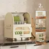 Nuevo gabinete plegable para tazones, escurreplatos, escurridor de tazones, estante de almacenamiento, caja de almacenamiento de gran capacidad para tazones y cubiertos
