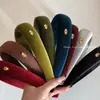 Faixa de Cabeça Retrô de Veludo Esponjoso de Cano Alto para Mulheres, Faixa de Cabeça Larga para Lavar o Rosto, Faixa de Cabeça de Alto Padrão para Outono e Inverno, Faixa de Cabeça, Acessórios de Cabelo
