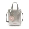 Bolso de Mano Pequeño Cuadrado de Moda Verano 2026 para Mujer, Bolso de Hombro Lindo de Lunares, Bolso Cruzado Brillante