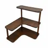 Estante esquinero de escritorio multicapa para tazas de café y juegos de té, organizador para mesa de comedor, entrada del hogar y encimera