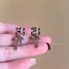 Clip para Oreja de Lazo de Cinta de Bailarina para Mujer, Diseño Único, Nicho, Clip para Oreja Elegante, Accesorios para la Oreja