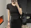 Camiseta com Decote V, Manga Curta, Bonita, Ajustada ao Corpo, Top Cropped, Versátil, Casual, Moda Verão, Efeito Emagrecedor e Solto