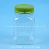 Suministro directo de fábrica tapa antirrobo alimentos botella 450ml transparente alimentos té perfumado vertical frutas productos secos contenedor de embalaje botella de boca ancha