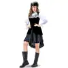 Disfraz de Pirata Femenino Adulto para Halloween Vestido de Capitana Femenina Cosplay Disfraz para Fiesta de Carnaval Actuación en Escenario