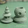 Venta Caliente Arena Verde Estilo Chino Adornos Acuario Paisajismo Micro Paisaje Zen Tres Tanques Luna Torre Pequeña Linterna de Palacio Torre de Piedra Estilo Antiguo