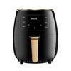 6L Frigideira Multifuncional Inteligente de Grande Capacidade Forno Elétrico Tipo Touch Máquina de Batatas Fritas Air Fryer Fritadeira Elétrica