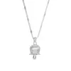 Collar de Plata de Ley S925 Lirio del Valle Estilo Bosque Dulce Exquisita Atmósfera Estética Lindo Nicho Cadena para Clavícula Venta al por Mayor