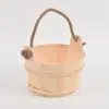Accesorios para Sala de Sauna Cubo de Madera, Equipo para Sala de Vapor, Cubo de Baño, Cuchara de Madera, Cubo de Madera Antibacterial y a Prueba de Moho para Hotel