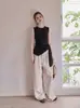 Top chic strapless sin mangas estilo coreano para mujer, nuevo diseño de verano 2026, corte ajustado y favorecedor, adecuado como prenda exterior, top sin mangas