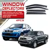 Tixinrui es Adecuado para Toyota Hilux Revo Deflector de Lluvia Vigo Ceja de Lluvia para Ventana Accesorios para Coche Modificados Deflector de Lluvia