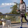 Novo conjunto de bolsa de cintura esportiva para corrida de animais de estimação transfronteiriça, coleira retrátil refletiva para passeios de cachorro ao ar livre, em estoque para atacado