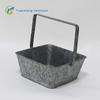 Cesta de Armazenamento de Cozinha para Fornecimento Transfronteiriço de Ferro Galvanizado Quadrada com Alça Estilo Escandinavo Cesta para Talheres Cesta para Talheres