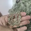 Miçangas de vidro para cubos de açúcar com furo diagonal de 8 mm para correntes de celular de cristal artesanais DIY, acessórios de pulseira simples e estilosos atacado