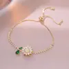 Collar para Mujer, Estilo Influencer Transfronterizo Flor de Girasol Circonita Giratorio Conjunto de Tres Piezas Decoración Collar de Acero de Titanio