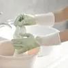 Guantes blancos transparentes de dos colores para lavar platos, guantes de cocina para mujer, de goma, de látex, para lavandería, de plástico impermeable, de goma, para el hogar, cepillo para cuencos.