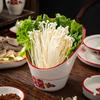 Cerámica Vajilla China Doble Felicidad Vintage Mostrador de Restaurante Vajilla Tienda de Hot Pot Restaurante Hunan Plato Plato de Hueso