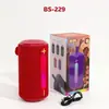 Nuevo modelo de comercio exterior BS229 Altavoz Bluetooth, mini altavoz portátil, altavoz Bluetooth cilíndrico de tela para exteriores