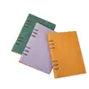 Cubierta para Carpeta de Seis Agujeros A5 Cubierta de Cuero Sintético Cuaderno con Páginas Interiores Desmontables Carpeta para Estudiante Negocios Oficina