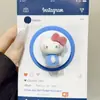 Gatinho Fofo de Desenho Animado Flocado Adequado para Suporte Magnético Magsafe Super Adsorção Retrátil para Mesa Air Bag