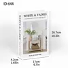 Moda Moderna Minimalista Estilo Ins Libro Falso Libro de Simulación Decoración Suave Muestra Adorno para Estantería de Hotel Atrezo de Libro Decorativo