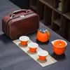 Bolsa de transporte para juego de té Kung Fu de viaje, taza express japonesa para exteriores, regalo de empresa, venta al por mayor, logo imprimible