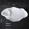 Bandeja de Cerámica Blanca Plato para Dumplings Estilo Japonés Comercial Plato para Salsas Plato para Sushi Restaurante Hotel Especial Uso Doméstico