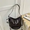 2026 Nuevo Bolso Suave de Cuero con Cera de Aceite Estilo Desgastado para Mujer de Gran Capacidad Bolso de Hombro Cruzado Bolso Tote Estilo Perezoso Japonés