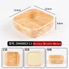 Plato Rectangular de Bambú con Patrón de Copo de Nieve para Carne Wagyu Cortada Fresca, Plato Colgante de Dragón para Restaurante de Barbacoa