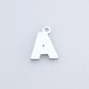Acessórios para joias DIY pingente de superfície de diamante de 15 mm cor pingente de 26 letras em inglês pingente de pulseira pingente de roupa pingente