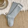Calcetines de Invierno para Niñas, Calcetines de Media Pantorrilla, Forrados de Felpa, Engrosados, Color Sólido, Cálidos, Para Bebé Niña, Etiqueta de Tela, Calcetines Largos, Calcetines Caídos